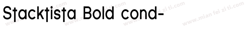 Stacktista Bold cond字体转换